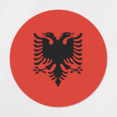 Albanese vlag labels (Design 1)