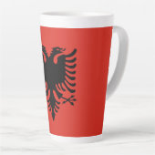 Albanese vlag latte mok (Rechterhoek)