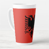 Albanese vlag latte mok (Linkerhoek)