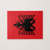 Albanese vlag legpuzzel (Horizontaal)