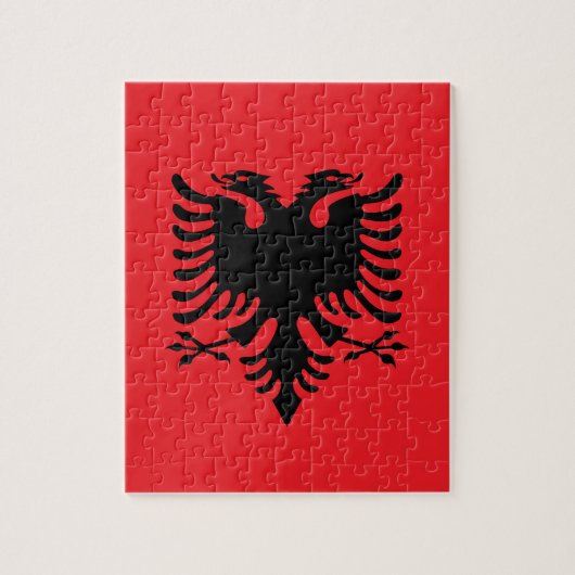 Albanese vlag legpuzzel (Verticaal)
