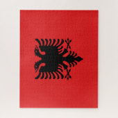 Albanese vlag legpuzzel (Verticaal)