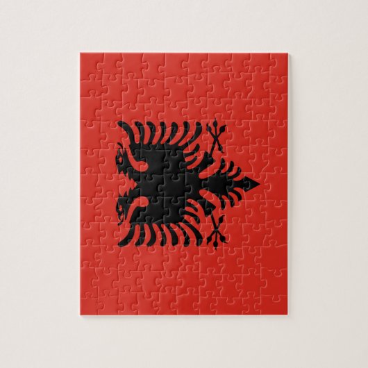 Albanese vlag legpuzzel (Verticaal)
