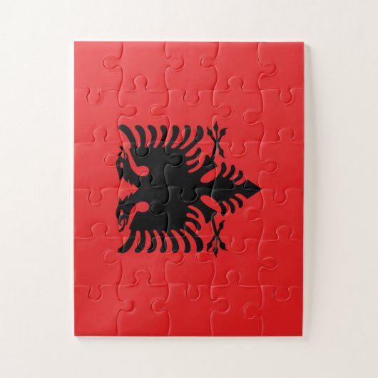 Albanese vlag legpuzzel (Verticaal)