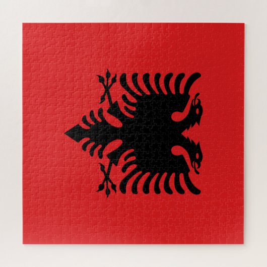 Albanese vlag legpuzzel (Horizontaal)