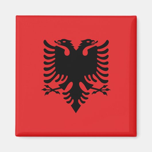 Albanese vlag magneet (Voorkant)