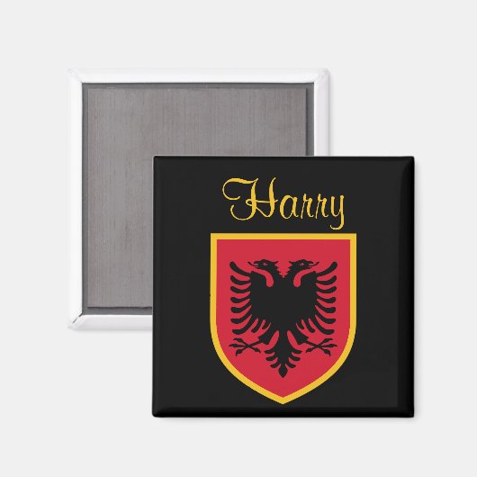 Albanese vlag magneet (Voorkant / Achterkant)