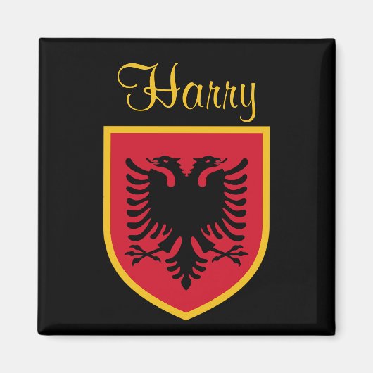 Albanese vlag magneet (Voorkant)