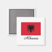 Albanese vlag magneet (Voorkant / Achterkant)