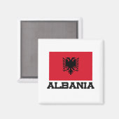 Albanese vlag magneet (Voorkant / Achterkant)