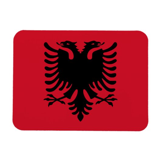Albanese vlag magneet (Horizontaal)