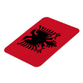 Albanese vlag magneet (Linkerzijde)