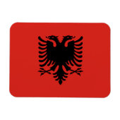 Albanese vlag magneet (Horizontaal)