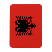 Albanese vlag magneet (Verticaal)