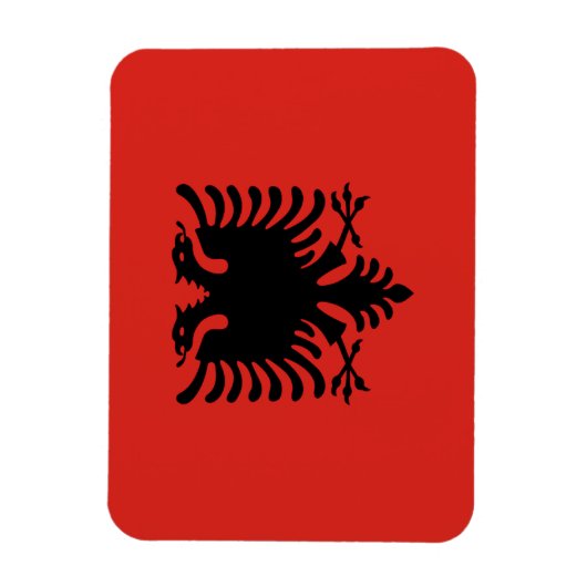 Albanese vlag magneet (Verticaal)