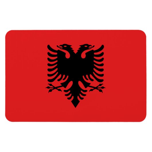 Albanese vlag magneet (Horizontaal)