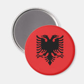 Albanese vlag magneet (Voorkant / Achterkant)