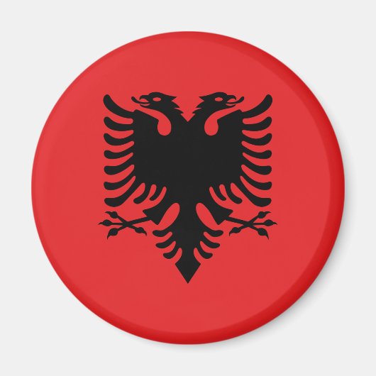 Albanese vlag magneet (Voorkant)