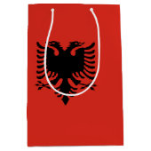 Albanese vlag medium cadeauzakje (Voorkant)