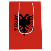 Albanese vlag medium cadeauzakje (Achterkant)