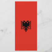 Albanese vlag menu (Achterkant)