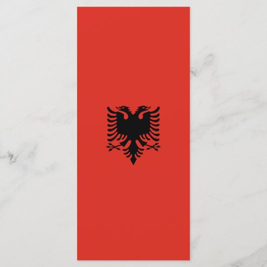 Albanese vlag menu (Achterkant)