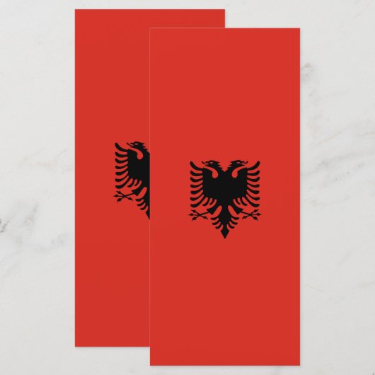 Albanese vlag menu (Voorkant / Achterkant)