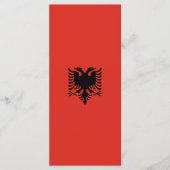 Albanese vlag menu (Voorkant)