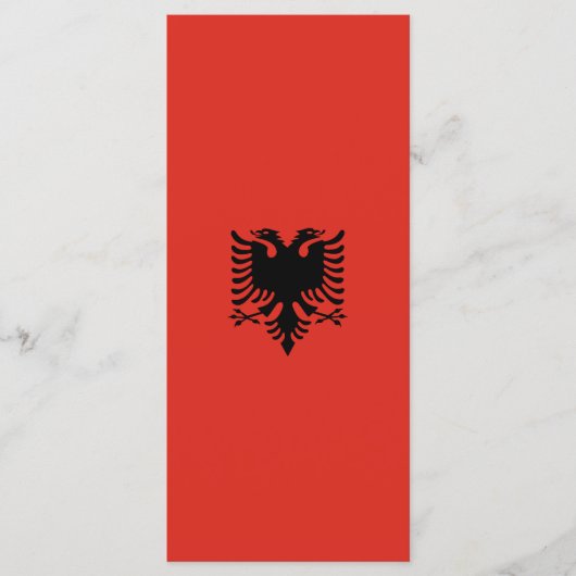 Albanese vlag menu (Voorkant)
