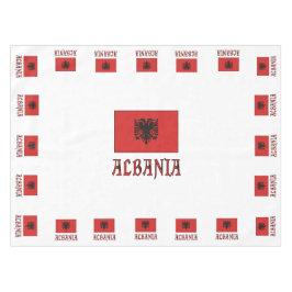 Albanese vlag met Albanië Tafelkleed