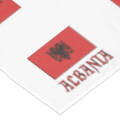 Albanese vlag met Albanië Tafelkleed (Gekanteld)