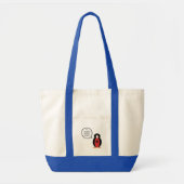 Albanese vlag met mevrouw Penguin Canvas tas (Voorkant)