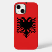 Albanese vlag met tweekoppige adelaar Case-Mate iPhone case (Achterkant)
