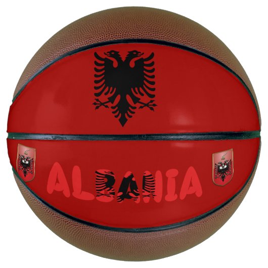 Albanese vlag mini basketbal (Voorkant)