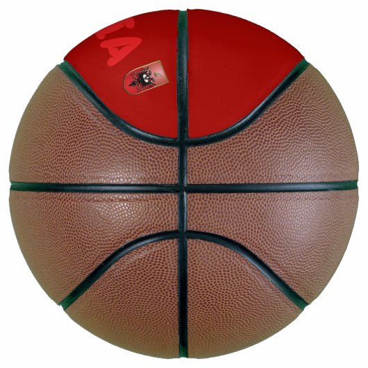 Albanese vlag mini basketbal (Rechts)