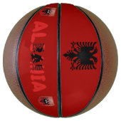 Albanese vlag mini basketbal (Verticaal)