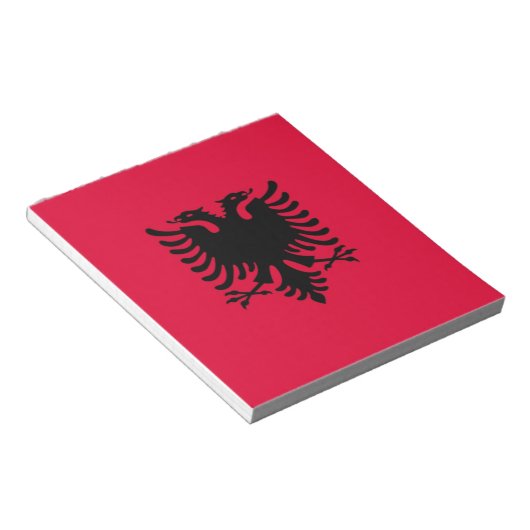 Albanese vlag notitieblok (Schuin)