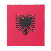Albanese vlag notitieblok (Voorkant)