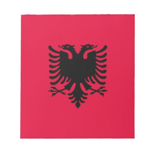 Albanese vlag notitieblok (Voorkant)