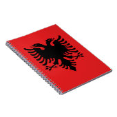 Albanese vlag notitieboek (Rechterzijde)