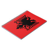 Albanese vlag notitieboek (Linkerzijde)