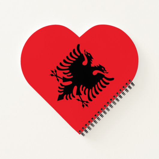 Albanese vlag notitieboek (Achterkant)