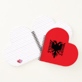 Albanese vlag notitieboek (Binnen)
