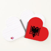 Albanese vlag notitieboek (Binnen)