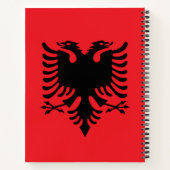 Albanese vlag notitieboek (Achterkant)
