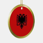 Albanese Vlag Ornament (Rechts)
