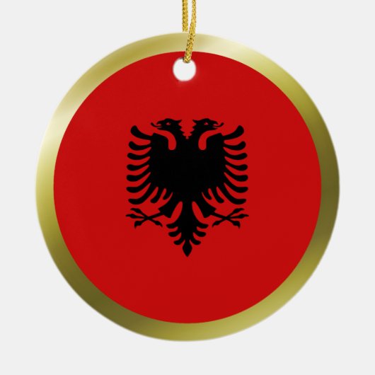 Albanese Vlag Ornament (Voorkant)