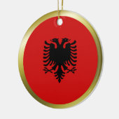 Albanese Vlag Ornament (Links)