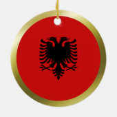 Albanese Vlag Ornament (Achterkant)