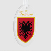 Albanese vlag ornament (voorkant)
